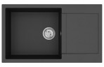 Tesa akmens masas izlietne 86x50 cm ar push-up ventīli, Krāsu izvēle