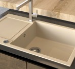 Tesa akmens masas izlietne 86x50 cm ar push-up ventīli, Krāsu izvēle 8