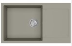 Tesa akmens masas izlietne 86x50 cm ar push-up ventīli, Krāsu izvēle 6