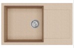 Tesa akmens masas izlietne 86x50 cm ar push-up ventīli, Krāsu izvēle 2