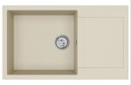 Tesa akmens masas izlietne 86x50 cm ar push-up ventīli, Krāsu izvēle 13