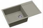 Tesa akmens masas izlietne 86x50 cm ar push-up ventīli, Krāsu izvēle 10