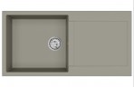 Tesa akmens masas izlietne 100x50 cm ar push-up ventīli, Krāsu izvēle 6