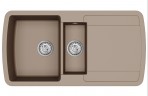 Lira akmens masas izlietne 96x50 cm ar push-up ventīli, Krāsu izvēle 14