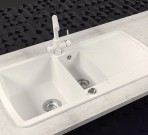 Lira akmens masas izlietne 96x50 cm ar push-up ventīli, Krāsu izvēle 9