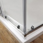 SUNDIS kvadrātveida dušas kabīne 800 x 800 mm, Brilliant/Tweed 4