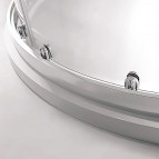 ALBIS pusapaļa dušas kabīne 800 x 800 mm, Brilliant/Matt 4