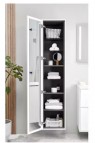 Ifö Vinta Art augstais skapis ar spoguli 1725 mm, Midnight blue 4