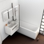 Ravak SETV1 vannas komplekts ar hroma maisītāju 150x70 cm, Balta 4