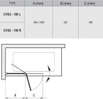 Ravak SETV19 vannas komplekts ar sieniņu bright alu 150x70 cm, Balta 6