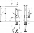 Izlietnes maisītājs Finoris 230 ar izvelk. snīpi, 2jet, push-open, BRB 2