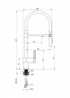 Deante Magnetic Virtuves jaucējkrāns, Nero 3