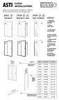Dušas siena VENTO Asti 90X195cm cm, stikls 6mm Easy Clean hroma prof. 3