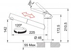 Orbit virtuves maisītājs ar izvelkamu uzgali, Hromēts/Oniks 3