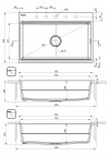 Deante Magnetic Granīta izlietne, 1 bļoda, Metallic Grey 3
