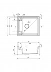 Deante Magnetic Granīta izlietne, 1 bļoda, Metallic Graphite 4