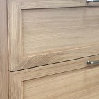 KAME Rustic Izlietnes skapis, 120 cm, Bleached oak venner 4