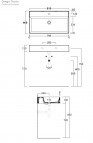 Simas Agile izlietne 810x460 mm, Krāsu izvēle 3