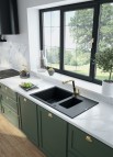 Deante Andante Granīta izlietne, 1,5 bļodas, Metallic Grey 4