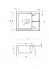 Deante Andante Granīta izlietne, 1 bļoda, Metallic Graphite 3