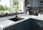 Deante Andante Granīta izlietne, 1 bļoda, Metallic Grey 5
