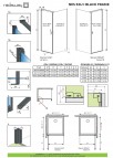 Komplekts NES KDJ I 90x90 cm dušas kabīne + PAA paliknis+ Sifons 14