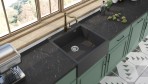 Deante Eridan Granīta izlietne, 1 bļoda, Metallic Grey 2