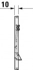 Duravit DuraSystem® Actuator poga A1, Melns matēts 2