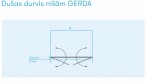 Dušas durvis nišām Gerda 130 cm 4