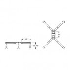 Dušas paliktnis Architectura MetalRim 80x80 cm 2