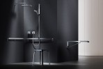 Keuco Axess invalīdu atbalsta rokturis salokāms 850 mm, Melns matēts 8
