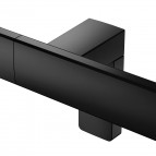 Keuco Axess leņķveida dušas stienis kreisā puse 38x85 cm, Melns matēts 2