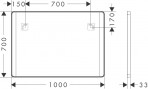 Hansgrohe Xarita Lite Q Spogulis ar LED, 1000/30, Matt White 2