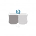 Brabantia Bo Step On atkritumu tvertne 2 x 30 L, Mineral Concrete Gray 3