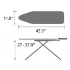 Brabantia gludināmais dēlis A 110x30 cm, Denim Grey 3