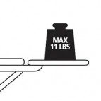 Brabantia gludināmais dēlis A 110x30 cm, Denim Grey 2