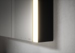 Somaris spoguļskapis 60x71x12 cm + LED, Black Matt 7