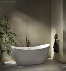Deante Arnika Akrila vanna, ovāla - 150 cm, White 7