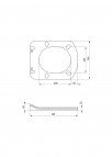 Deante Blur Tualetes poda komplekts, iebūvējams, White/ Chrome 11