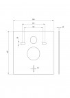 Deante Hiacynt New Tualetes poda komplekts, White/ Chrome 6