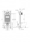 Deante Hiacynt New Tualetes poda komplekts, White/ Chrome 5