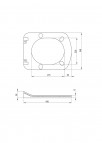 Deante Hiacynt New Tualetes poda komplekts, White/ Chrome 3