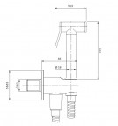 Omnires Contour bidettas dušas komplekts, Brushed copper 3