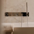 Omnires Contour vannas/dušas maisītājs no sienas, Brushed copper 3