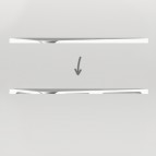 PAA Lettera dušas palikņa komplekts 90 x 120 cm, Textured Clay 3