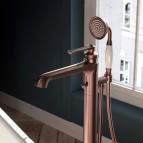 Omnires Armance brīvi stāvošs vannas maisītājs, Brushed brass 4