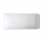 Omnires Parma M+ brīvi stāvoša vanna 159x71 cm, White/gloss black 2