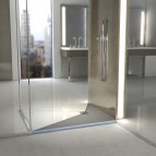 Fundo Primo dušas elements ar novirzītu izvadu 200x100 cm 4