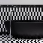 Omnires Y Uz grīdas stāvoša vannas iztece, Brushed Nickel 3