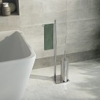 Gedy Trilly tualetes papīra un birstes turētājs, Zelts matēts 2